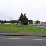 Grassed area on roadside